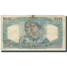 Francja, 1000 Francs, Cérès et Mercure, 1946, 1946-02-21, VF(20-25)