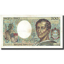 Francja, 200 Francs, Montesquieu, 1984, VF(30-35), KM:155a