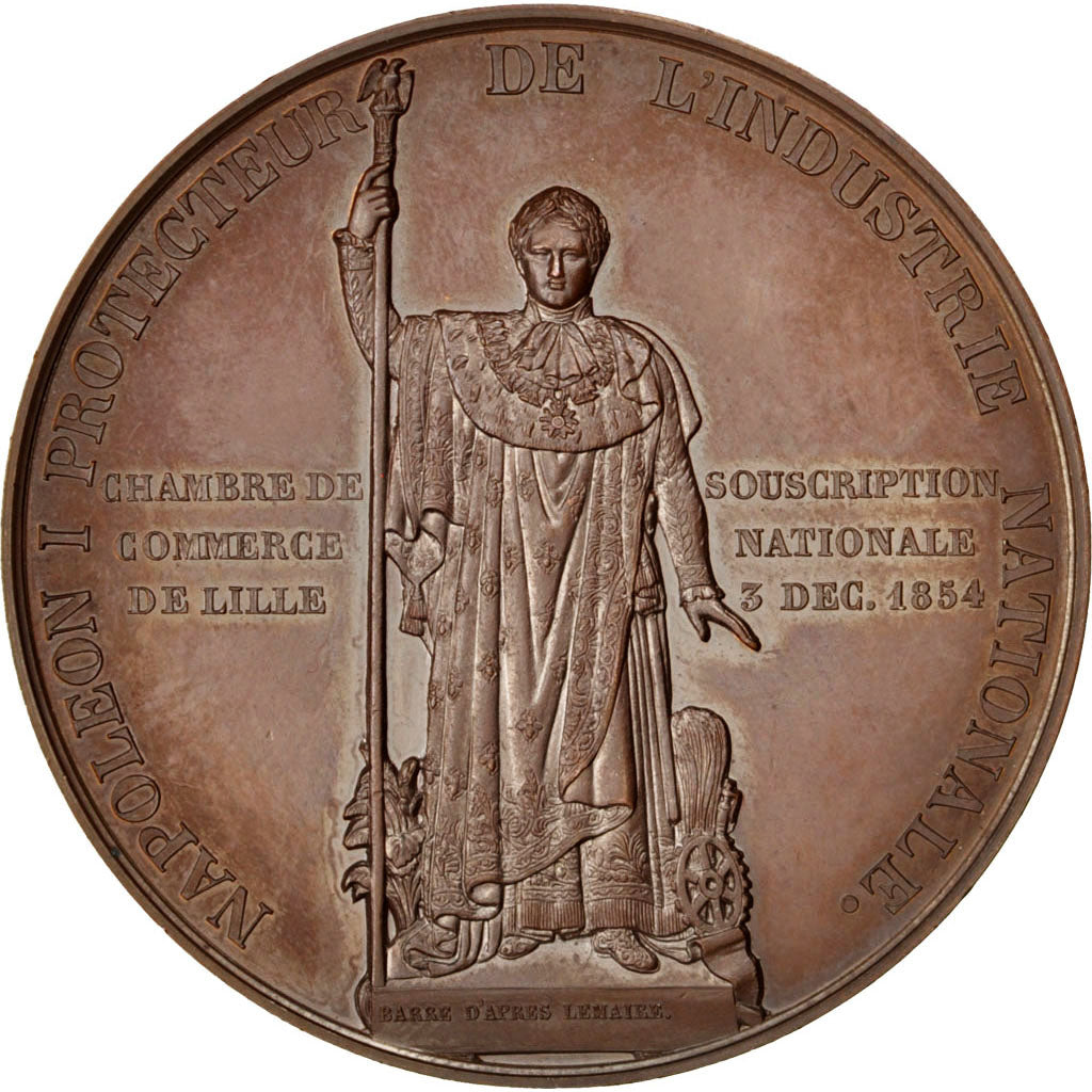 FRANCE, Business & industry, Second French Empire, Medal, 1854, AU(55-58),...