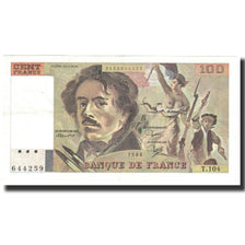 Frankreich, 100 Francs, Delacroix, 1986, VZ+, Fayette:69.10, KM:154b