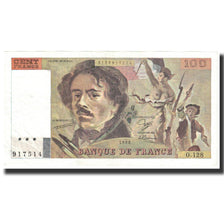 Frankreich, 100 Francs, Delacroix, 1988, SS+, Fayette:69.12, KM:154d