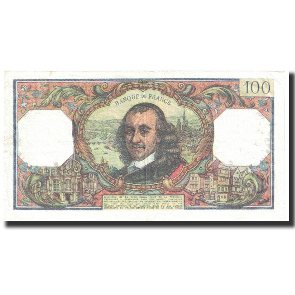França, 100 Francs, Corneille, 1977, 1977-03-03, EF(40-45), Fayette:65.57