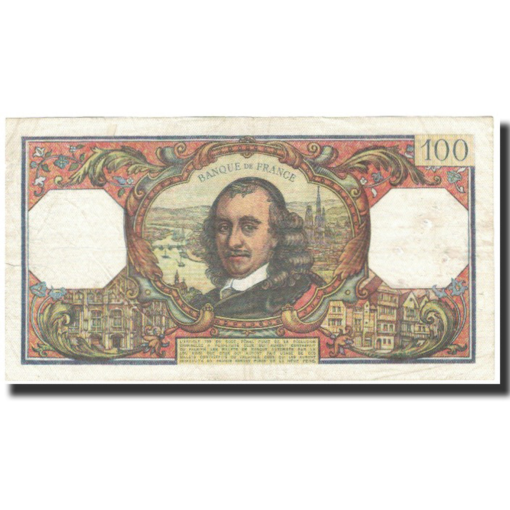 Frankrijk, 100 Francs, Corneille, 1968, 1968-11-07, B, Fayette:65.20, KM:149c