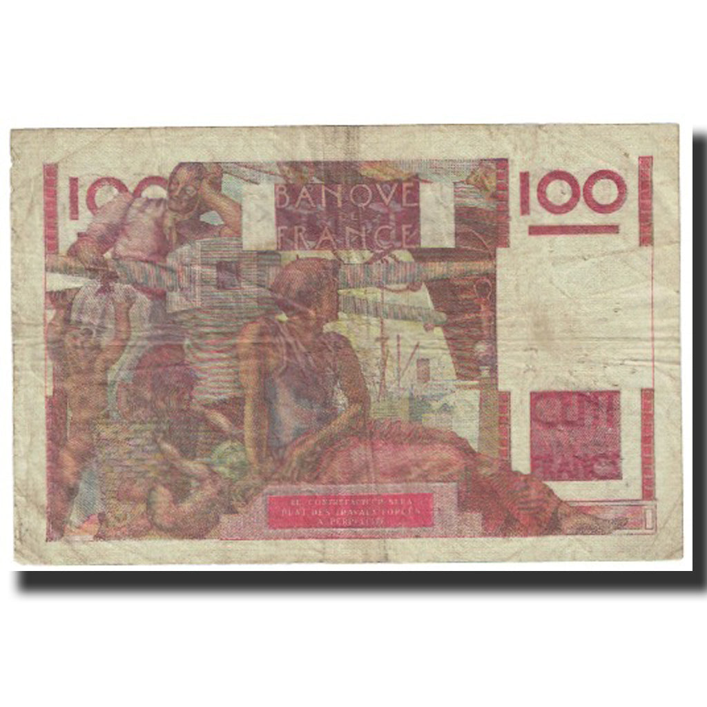 Francia, 100 Francs, Jeune Paysan, 1952, 1952-04-03, MB+, Fayette:28.32, KM:128d