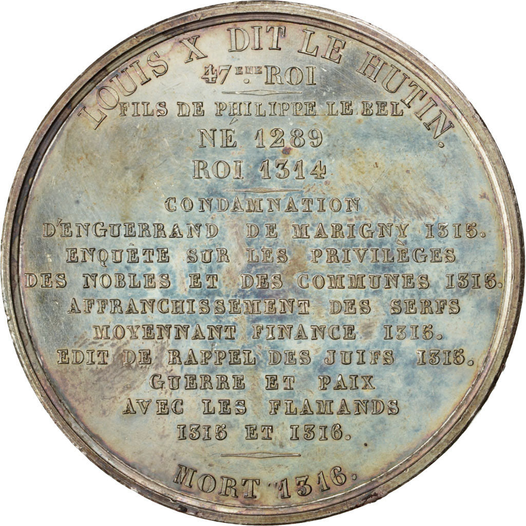 Louis X, Médaille