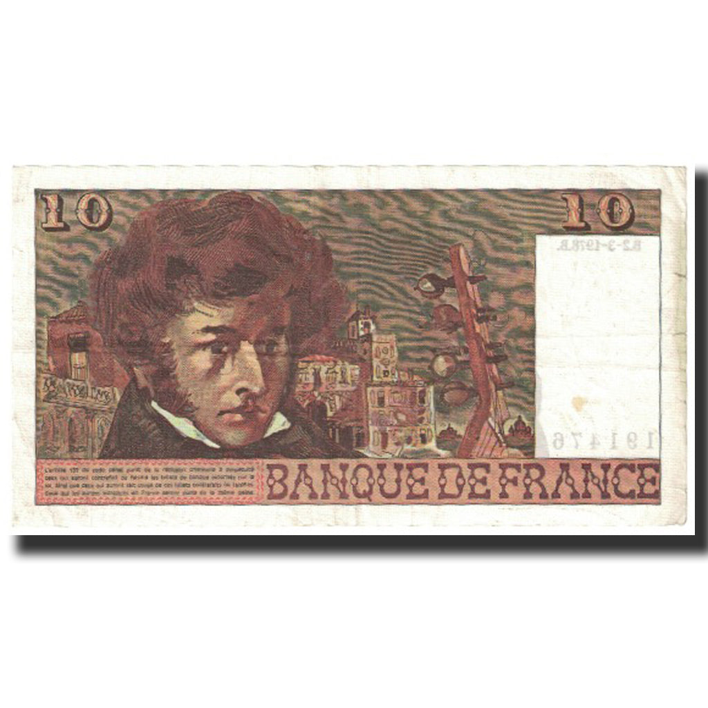 Francia, 10 Francs, Berlioz, 1978, 1978-03-02, MBC, Fayette:63.23, KM:150c