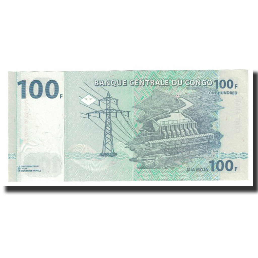 Banknote, Congo Democratic Republic, 100 Francs, 2007, 2007-07-31, KM:92a