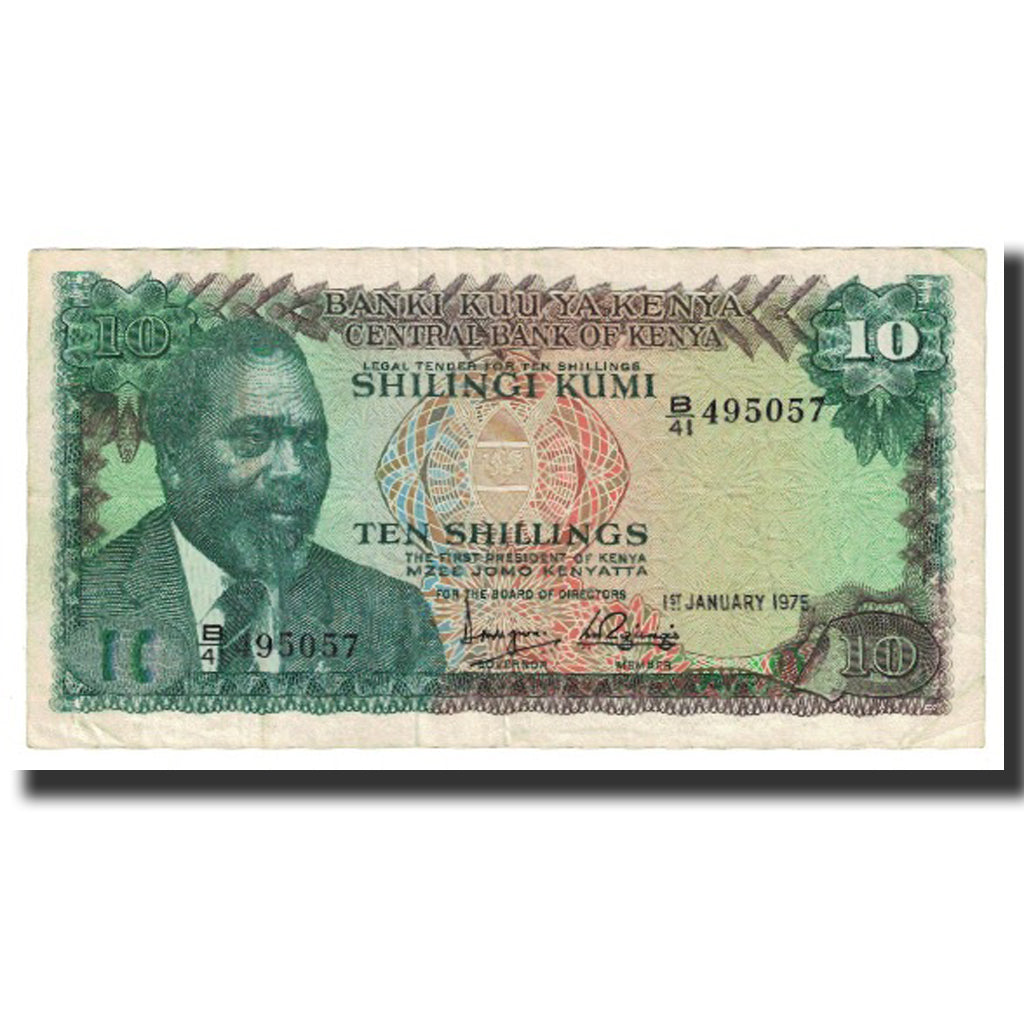 Banknote, Kenya, 10 Shillings, 1975, 1975-01-01, KM:12a, EF(40-45)