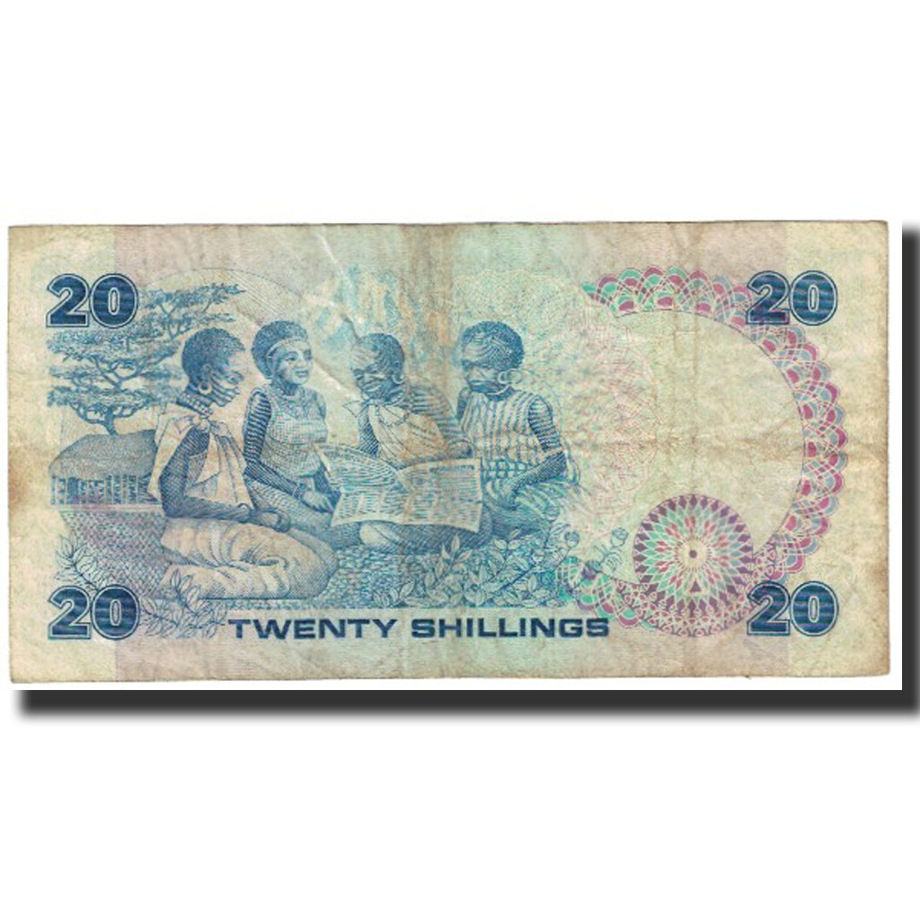 Banknote, Kenya, 20 Shillings, 1987, 1987-07-01, KM:21f, EF(40-45)