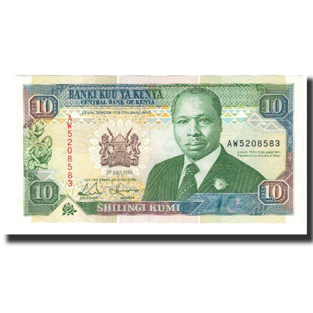 Billet, Kenya, 10 Shillings, 1993, 1993-07-01, KM:24e, SPL