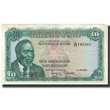 Banknote, Kenya, 10 Shillings, 1973, 1973-07-01, KM:7d, AU(50-53)