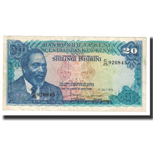 Biljet, Kenia, 20 Shillings, 1978, 1978-07-01, KM:17, TTB