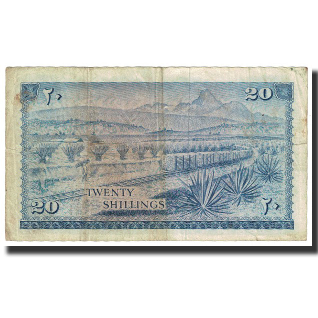 Billet, Kenya, 20 Shillings, 1966, 1966-07-01, KM:3a, TTB