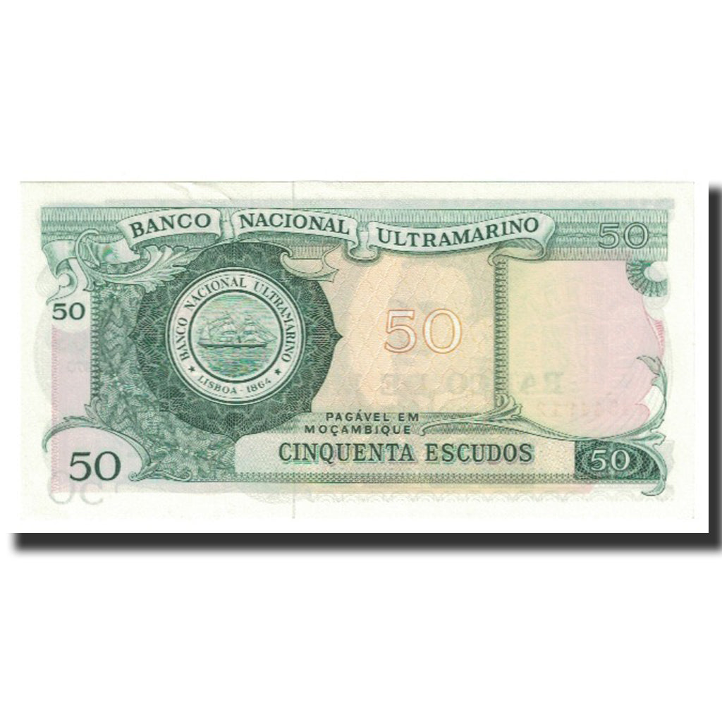 Banknote, Mozambique, 50 Escudos, 1970, 1970-10-27, KM:116, UNC(63)