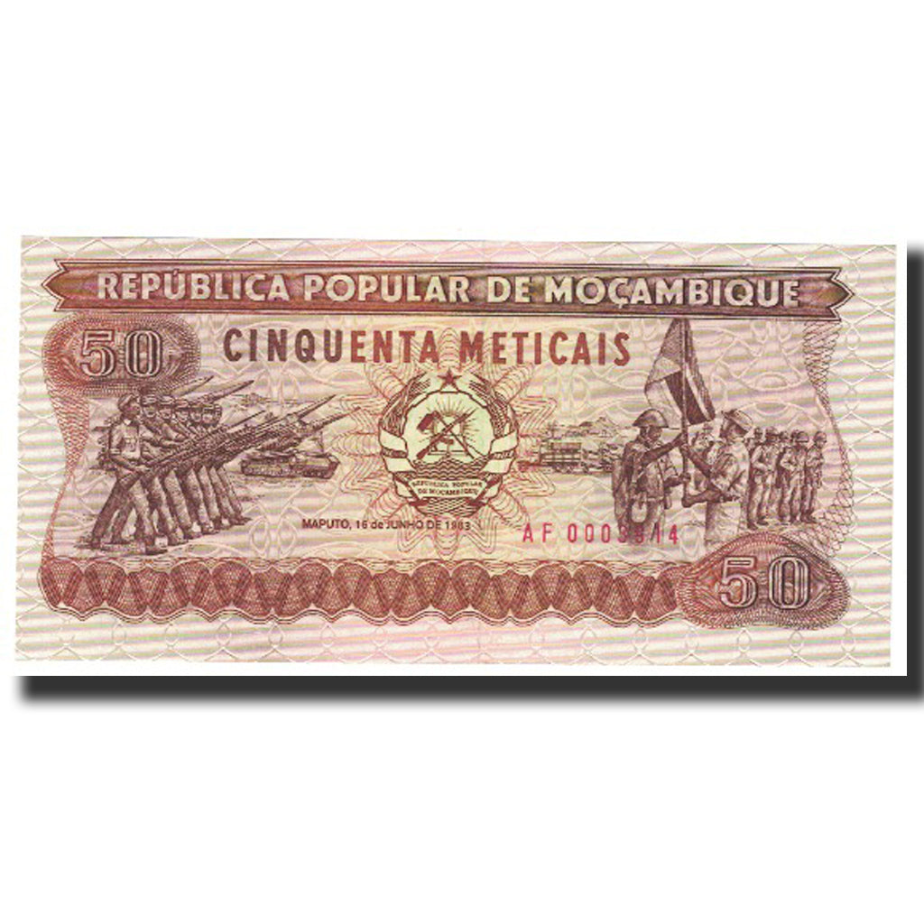 Banknote, Mozambique, 50 Meticais, 1983, 1983-06-16, KM:129a, UNC(63)
