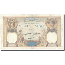 France, 1000 Francs, Cérès et Mercure, 1930, 1930-11-27, VF(20-25)
