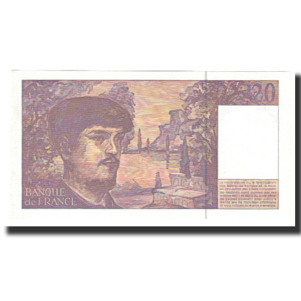 Francia, 20 Francs, Debussy, 1997, SC, Fayette:66ter.2, KM:151i