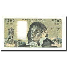 France, 500 Francs, Pascal, 1985, 1985-01-03, AU(55-58), Fayette:71.32, KM:156e