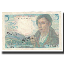 Frankrijk, 5 Francs, Berger, 1945, 1945-04-05, SUP, Fayette:5.6, KM:98a