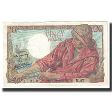 França, 20 Francs, Pêcheur, 1942, 1942-11-05, UNC(63), Fayette:13.4, KM:100a