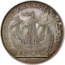 France, Medal, Second Empire, Compagnie Française d'Assurances Maritimes, 1862