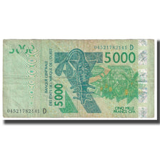 Banknote, West African States, 5000 Francs, 2003, KM:217Bb, EF(40-45)