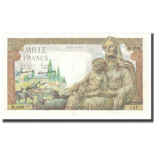France, 1000 Francs, Déesse Déméter, 1942, 1942-12-23, SUP, Fayette:40.14