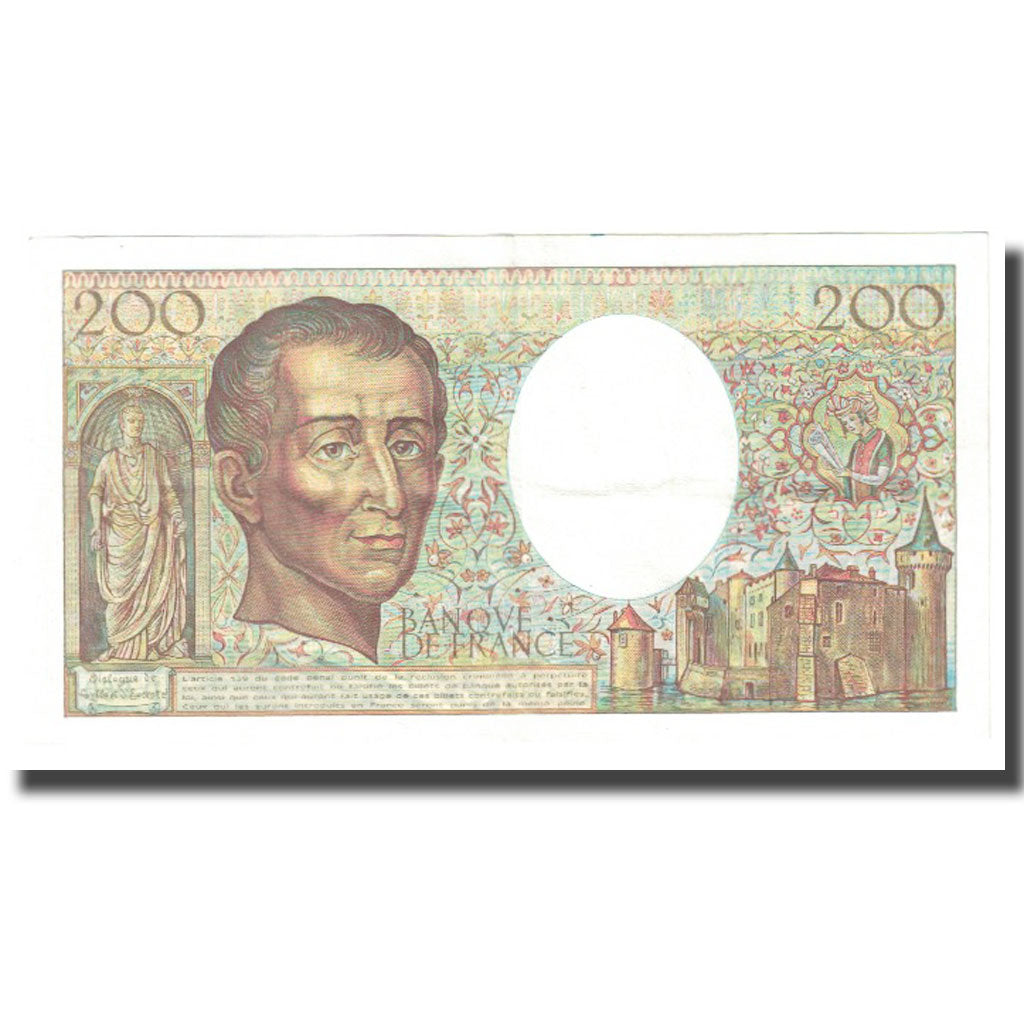 France, 200 Francs, Montesquieu, 1988, 1988, UNC(60-62), Fayette:70.8, KM:155c