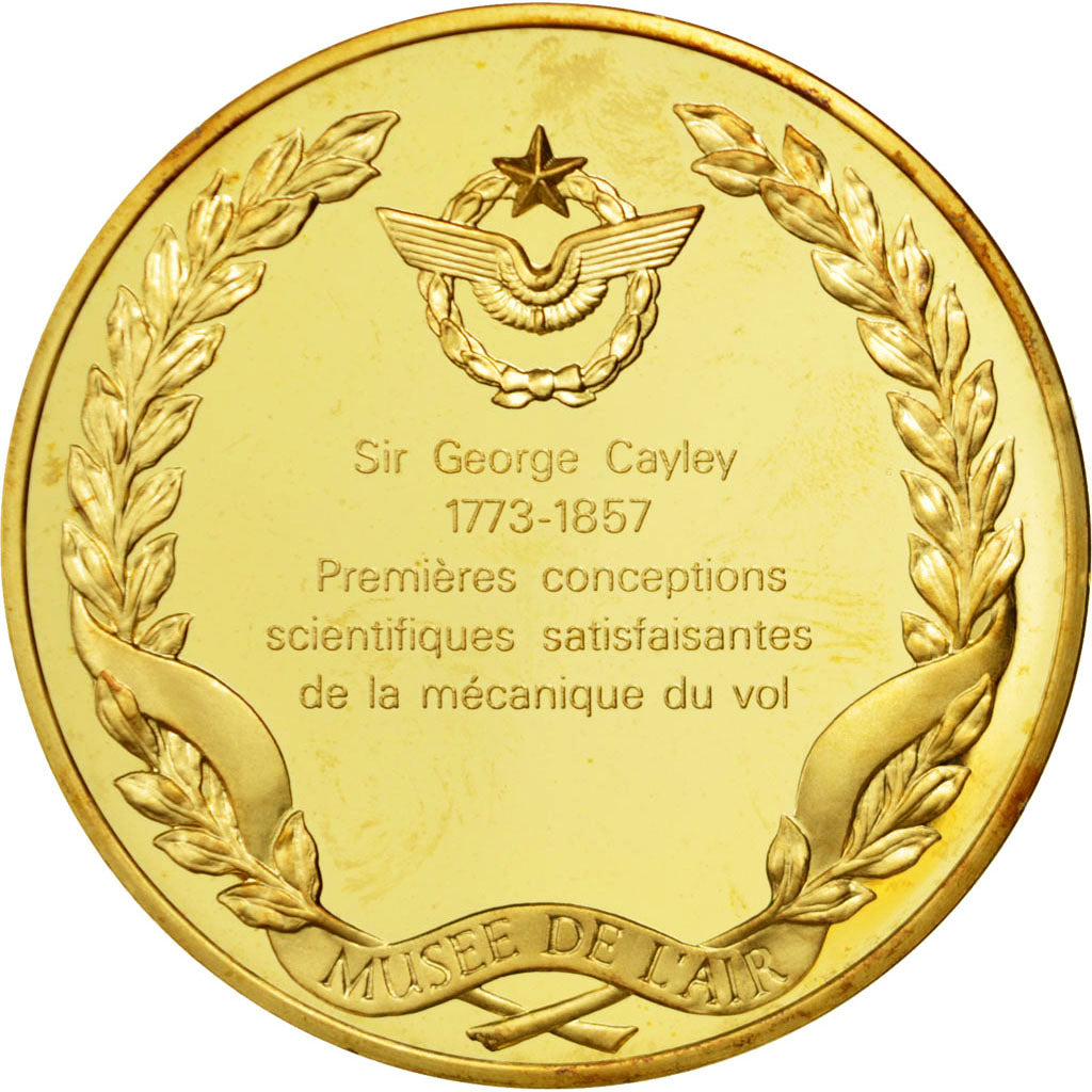 FRANCE, Aviation, First French Empire, Medal, MS(60-62), Vermeil, 44, 37.50
