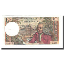 Francja, 10 Francs, Voltaire, 1969, 1969-08-07, AU(50-53), Fayette:62.39