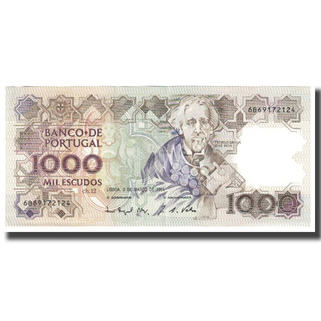 Banknote, Portugal, 1000 Escudos, 1994, 1994-03-03, KM:181k, UNC(60-62)