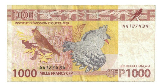 Banknote, French Pacific Territories, 1000 Francs, 2014, KM:6, EF(40-45)