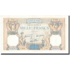 Francia, 1000 Francs, Cérès et Mercure, 1940, 1940-04-11, MBC, Fayette:38.45