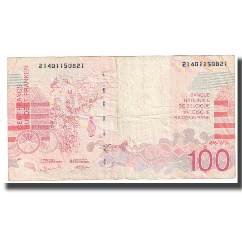 Nota, Bélgica, 100 Francs, KM:147, EF(40-45)