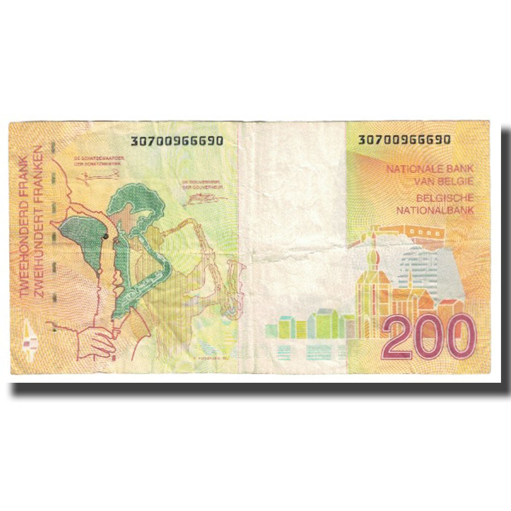 Banknote, Belgium, 200 Francs, KM:148, EF(40-45)