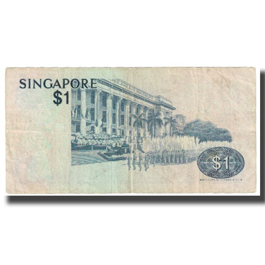 Banconote, Singapore, 1 Dollar, 1976, Undated (1976), KM:9, MB+