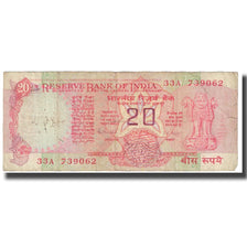 Banconote, India, 20 Rupees, KM:82g, MB