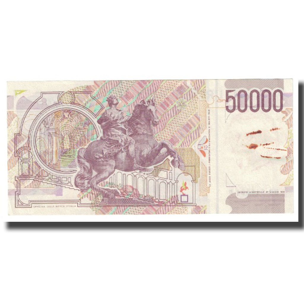 Billet, Italie, 50,000 Lire, 1992, 1992-05-27, KM:116c, TTB+