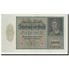 Banknote, Germany, 10,000 Mark, 1922, 1922-01-19, KM:70, AU(50-53)
