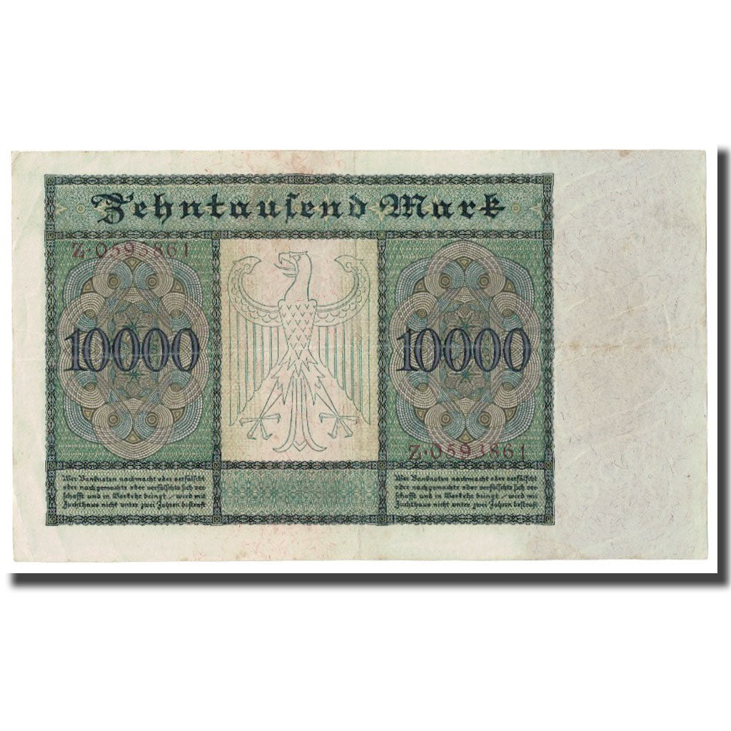 Banknote, Germany, 10,000 Mark, 1922, 1922-01-19, KM:70, AU(50-53)