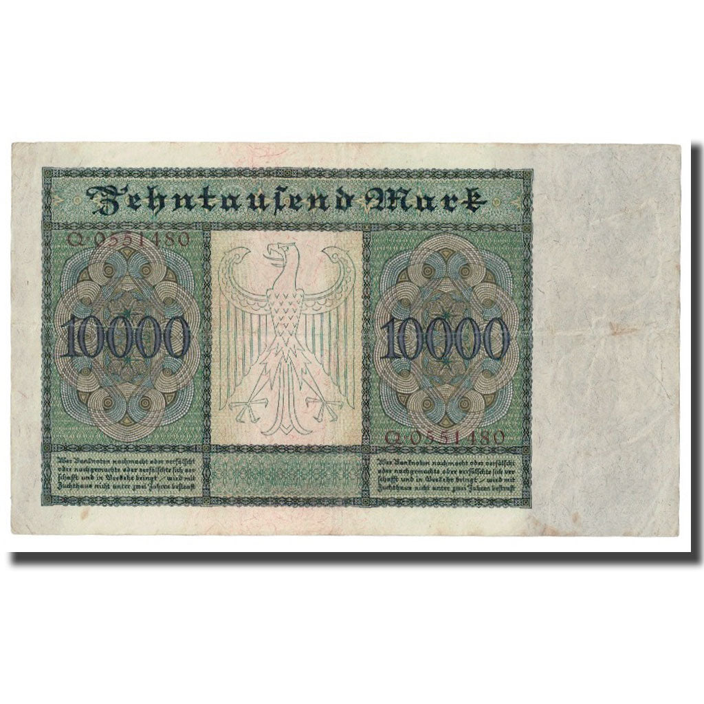 Banknote, Germany, 10,000 Mark, 1922, 1922-01-19, KM:70, EF(40-45)