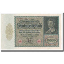 Banknote, Germany, 10,000 Mark, 1922, 1922-01-19, KM:70, UNC(60-62)