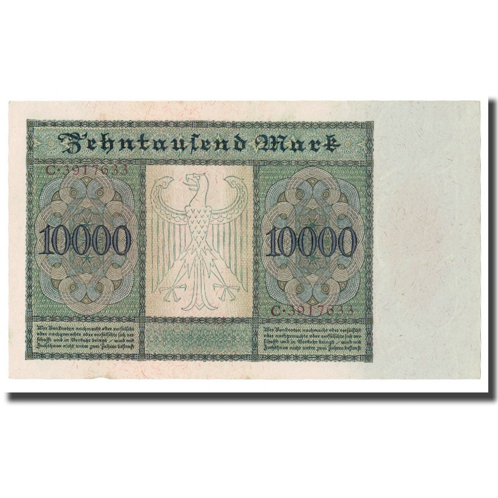 Banknote, Germany, 10,000 Mark, 1922, 1922-01-19, KM:70, UNC(60-62)