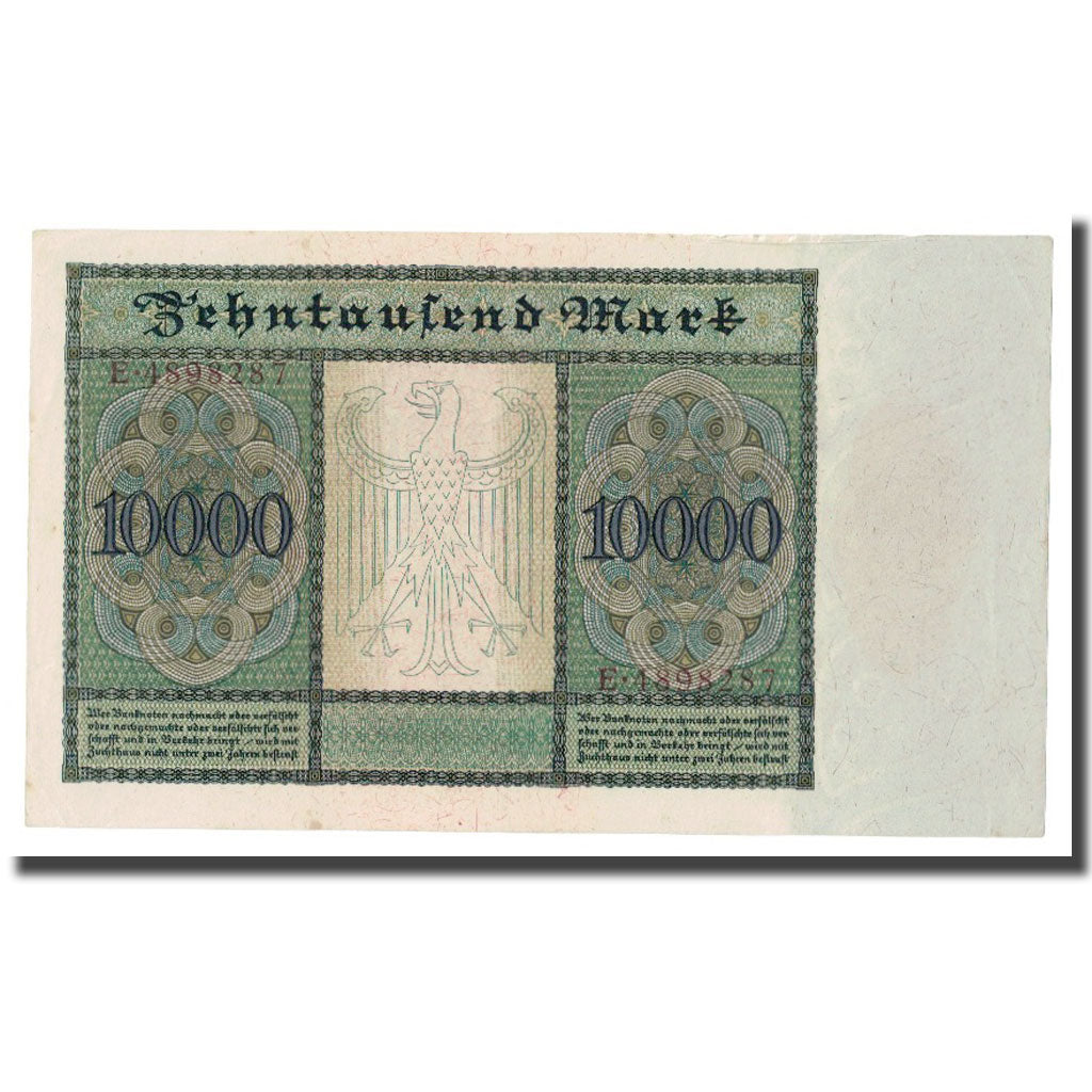 Banconote, Germania, 10,000 Mark, 1922, 1922-01-19, KM:70, SPL-
