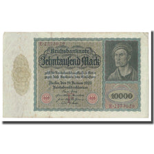 Banknote, Germany, 10,000 Mark, 1922, 1922-01-19, KM:70, EF(40-45)