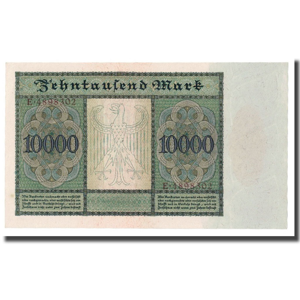 Geldschein, Deutschland, 10,000 Mark, 1922, 1922-01-19, KM:70, VZ+