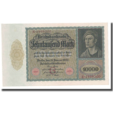 Biljet, Duitsland, 10,000 Mark, 1922, 1922-01-19, KM:70, SUP+