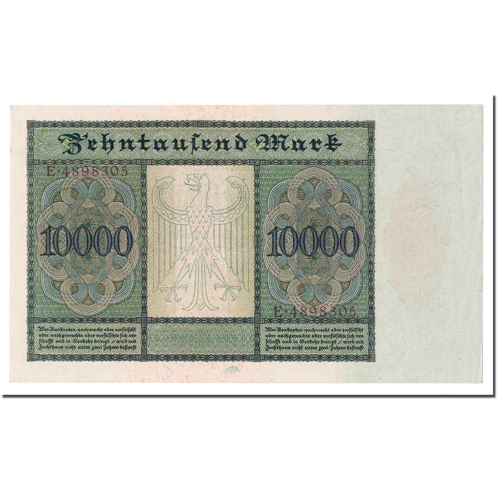 Banknote, Germany, 10,000 Mark, 1922, 1922-01-19, KM:70, UNC(60-62)