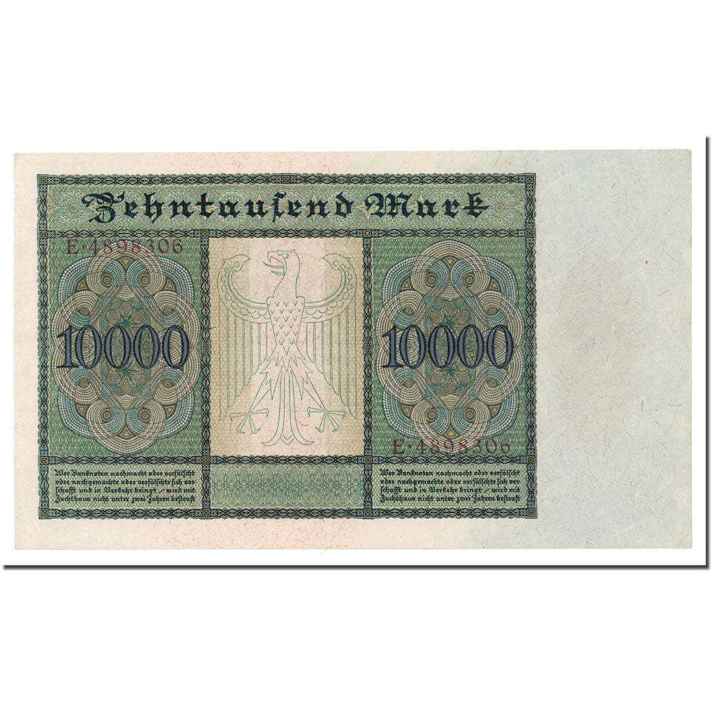 Banknote, Germany, 10,000 Mark, 1922, 1922-01-19, KM:70, UNC(60-62)