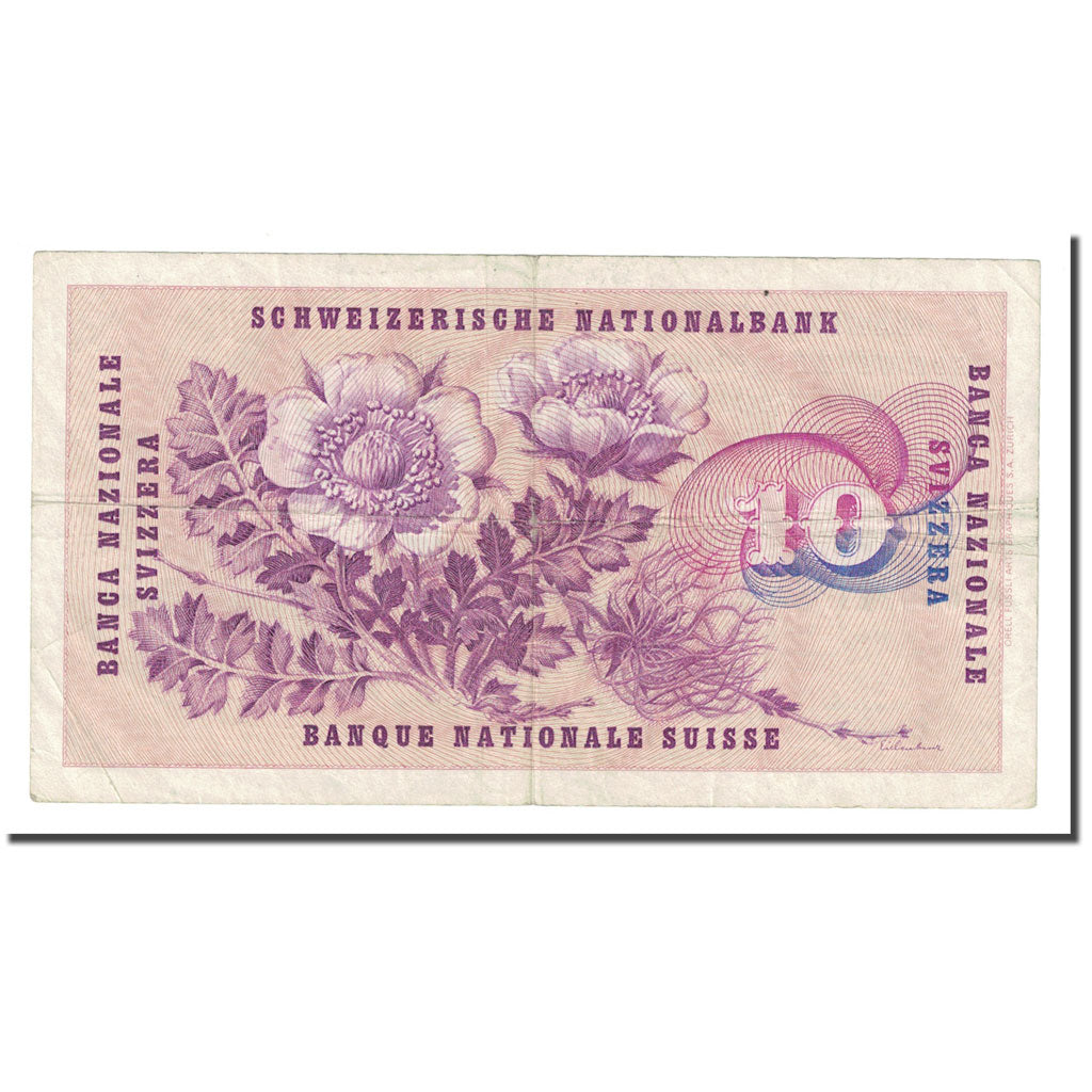 Banknote, Switzerland, 10 Franken, 1959, 1959-12-23, KM:45e, AU(50-53)